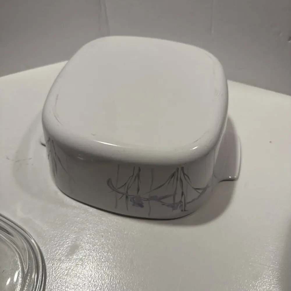 Corning Ware Shadow Iris A-3-B -3 Liter 3 QT Casserole Dish With Pyrex Lid